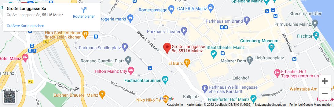 Vorschau Google Maps Mainz