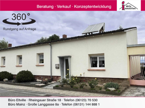 Hübsches Einfamilienhaus mit traumhaftem, weiter bebaubarem Grundstück, 55130 Mainz, Einfamilienhaus