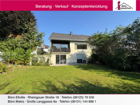 Großes 1-2 Familienhaus mit sonnigem Garten in top Lage, 65346 Eltville am Rhein, Doppelhaushälfte