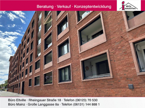 1-A-Lage in Mainz am Zollhafen Neuwertige 4 ZKB-Eigentumswohnung mit Balkon, 55120 Mainz, Wohnung
