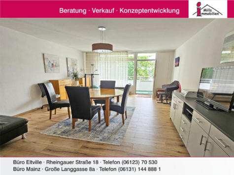 Gepflegte und wunderschöne Eigentumswohnung mit Balkon, 65346 Eltville am Rhein, Wohnung