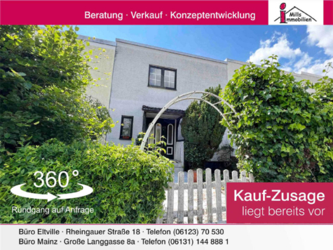 Schönes Einfamilienhaus mit Terrasse und hübschem Garten, 55129 Mainz, Reihenhaus