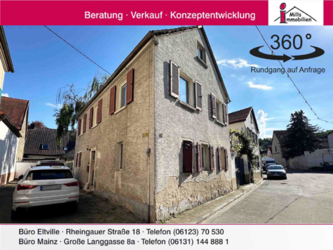 Einfamilienhaus für handwerklich begabte mit Terrasse und Innenhof!, 67583 Guntersblum, Einfamilienhaus