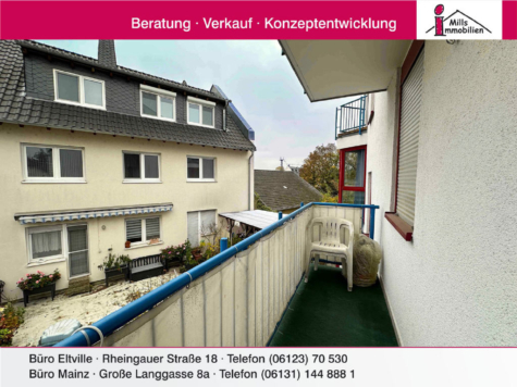 Moderne 1 ZKB-Wohnung mit Balkon in zentraler, dennoch ruhiger Lage von Eltville, 65343 Eltville am Rhein, Wohnung