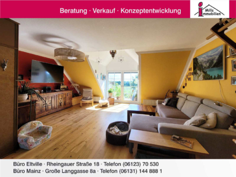 Moderne Maisonette-Wohnung mit Balkon und traumhaftem Ausblick in guter Lage von Rüsselsheim, 65428 Rüsselsheim am Main, Maisonettewohnung