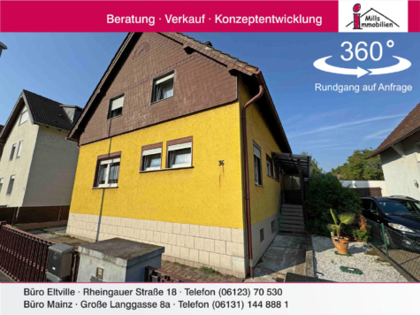 Großes freistehendes 1-2 Familienhaus mit Terrasse und kl. Garten, 55130 Mainz, Einfamilienhaus