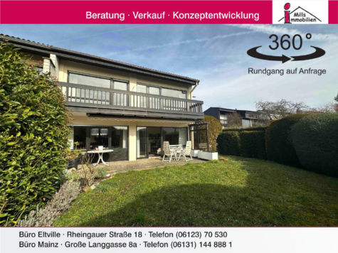 Attraktive Doppelhaushälfte in 1-A Lage von Eltville-Ost mit Balkon, Terrasse und sonnigem Süd-Garten, 65343 Eltville am Rhein, Doppelhaushälfte