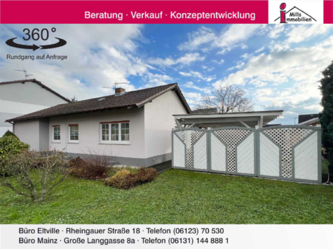 Entzückender Bungalow auf großem Grundstück in zentraler Lage, 55246 Wiesbaden, Einfamilienhaus