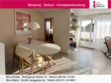 Top geschnittene 2-Zimmer-Wohnung mit Balkon in super Lage der Mainzer Neustadt, 55118 Mainz, Wohnung