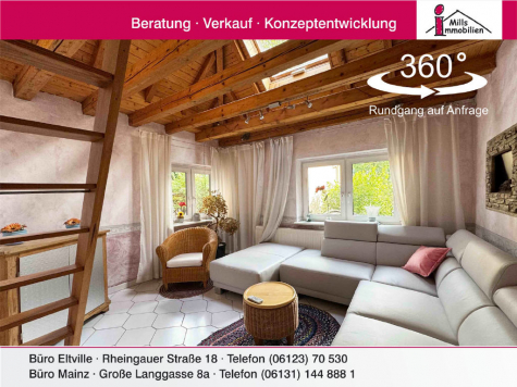 **Tiny-House in Top-Lage von Wiesbaden** originelle Maisonette-Wohnung mit Dachterrasse, Gartenanteil und Hof, 65195 Wiesbaden, Maisonettewohnung