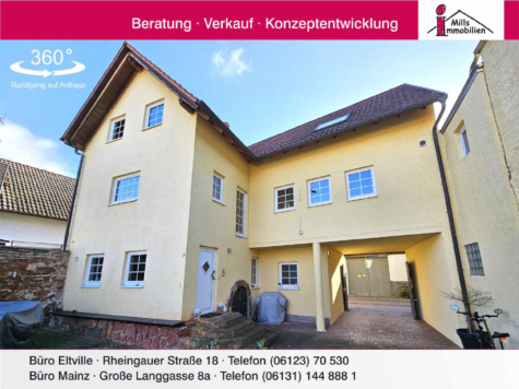 Großes, top-gepflegtes Einfamilienhaus mit Einliegerwohnung und kaum einsehbarem Garten, 55299 Nackenheim, Einfamilienhaus