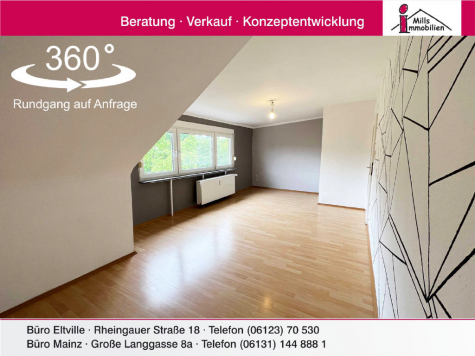Hübsche 2,5 ZKB-Dachgeschosswohnung in Ortsrandlage, 65207 Wiesbaden, Wohnung