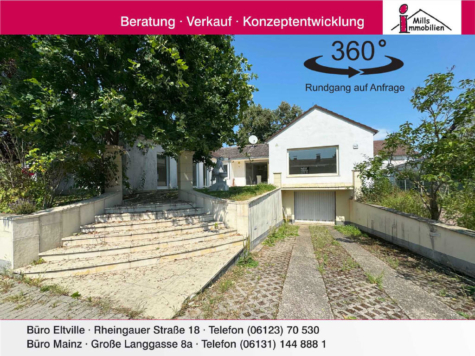 Traumhaft, luxuriöser Bungalow mit Terrasse und schönem Garten, 65239 Hochheim am Main, Einfamilienhaus