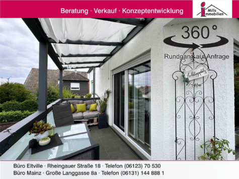 **Haus im Haus** Moderne Maisonettewohnung mit Balkon und Terrasse, 55278 Mommenheim, Maisonettewohnung