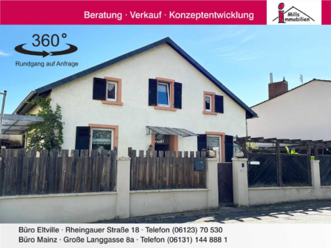 Hübsches Einfamilienhaus mit Innenhof, Garage und kleiner Werkstatt, 55411 Bingen am Rhein, Einfamilienhaus