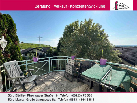 Tolle 3 ZKB-Eigentumswohnung mit Süd-Balkon und schönem Fernblick, 65366 Geisenheim, Wohnung