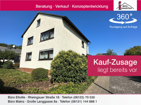 Viel Platz in freistehendem 3-Familienhaus mit großem schönem Garten in Top-Wohnlage, 65366 Geisenheim, Mehrfamilienhaus