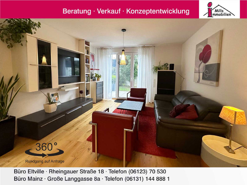 Neuwertige Maisonette-Wohnung mit Terrasse und großem Garten in schöner Lage, 55128 Mainz, Maisonettewohnung