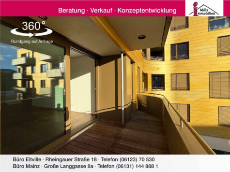 Traumwohnung mit Aufzug, Balkon und Blick im Design-Highlight Pandion Doxx, 55118 Mainz, Wohnung